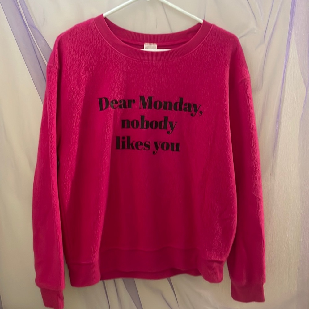 Pink sweater/Crewneck funny